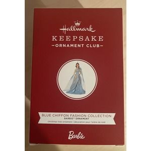 Hallmark Keepsake 2019 Ornament Blue Chiffon Fashion Barbie KOC NIB